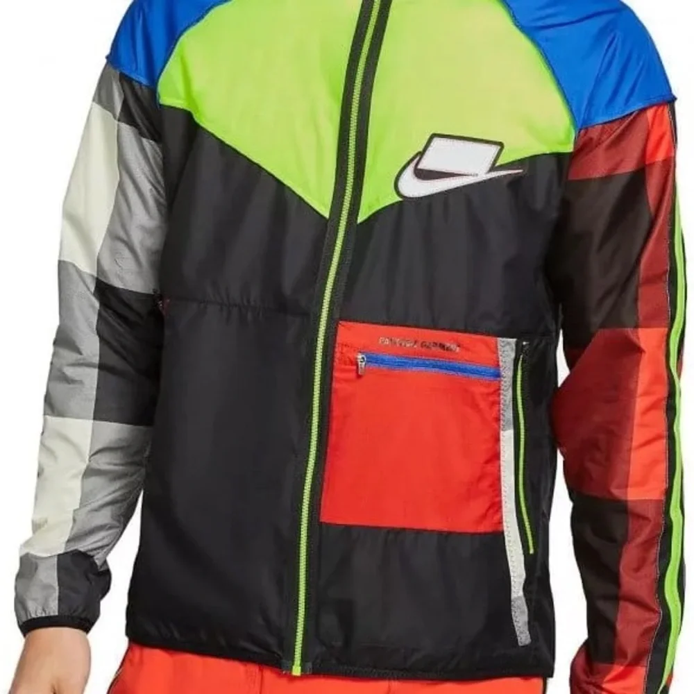 Nike Wild Run Windrunner Packable Windbreaker Hooded Jacket Men's M Colorblock